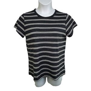 Time and Tru Women’s Shirt Short Sleeve Stripes Lightweight Sz Large (12 / 14)